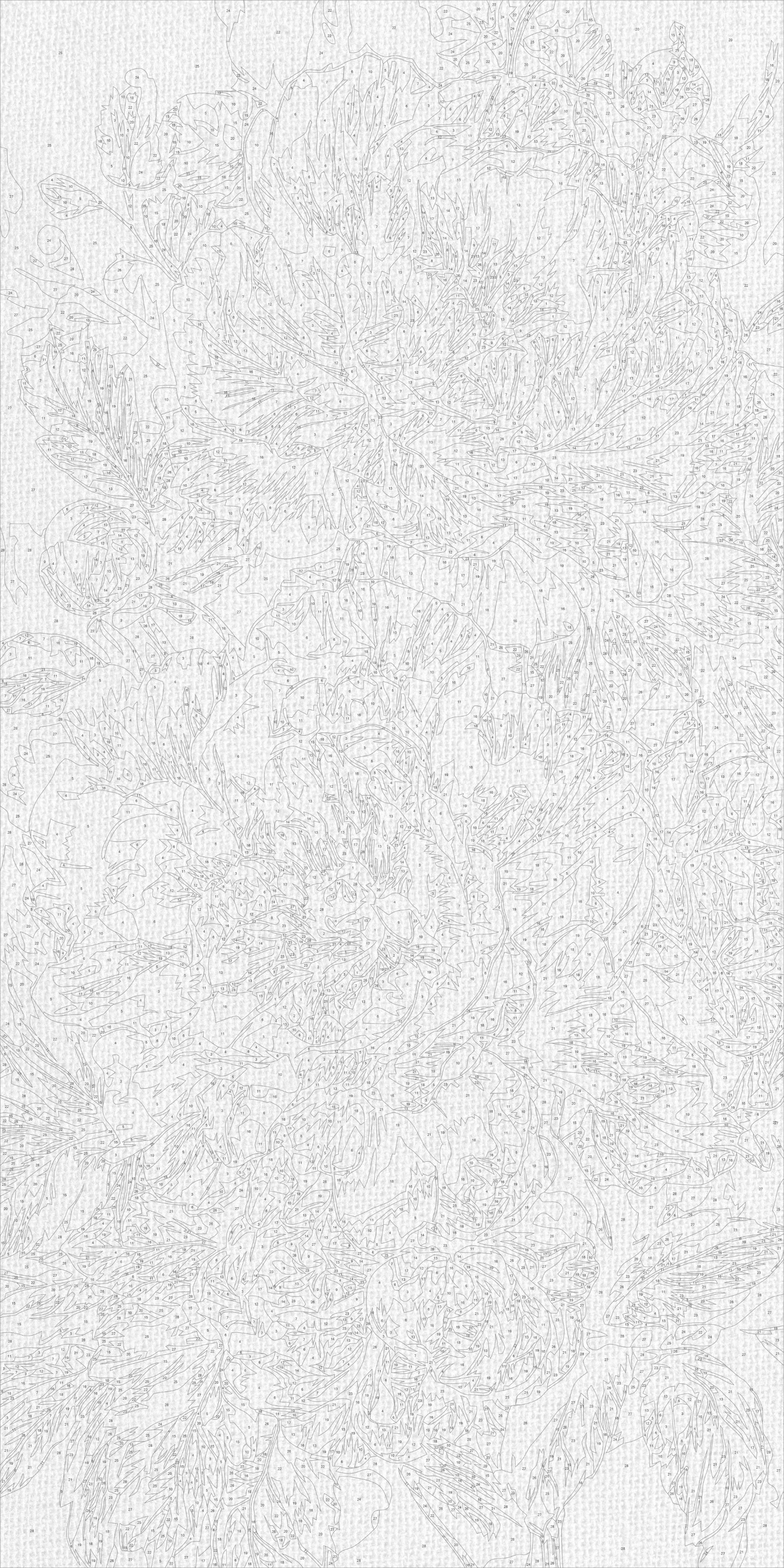 Malowanie po numerach 40x80 cm - Perłowe piwonie (metalik) LW 5193