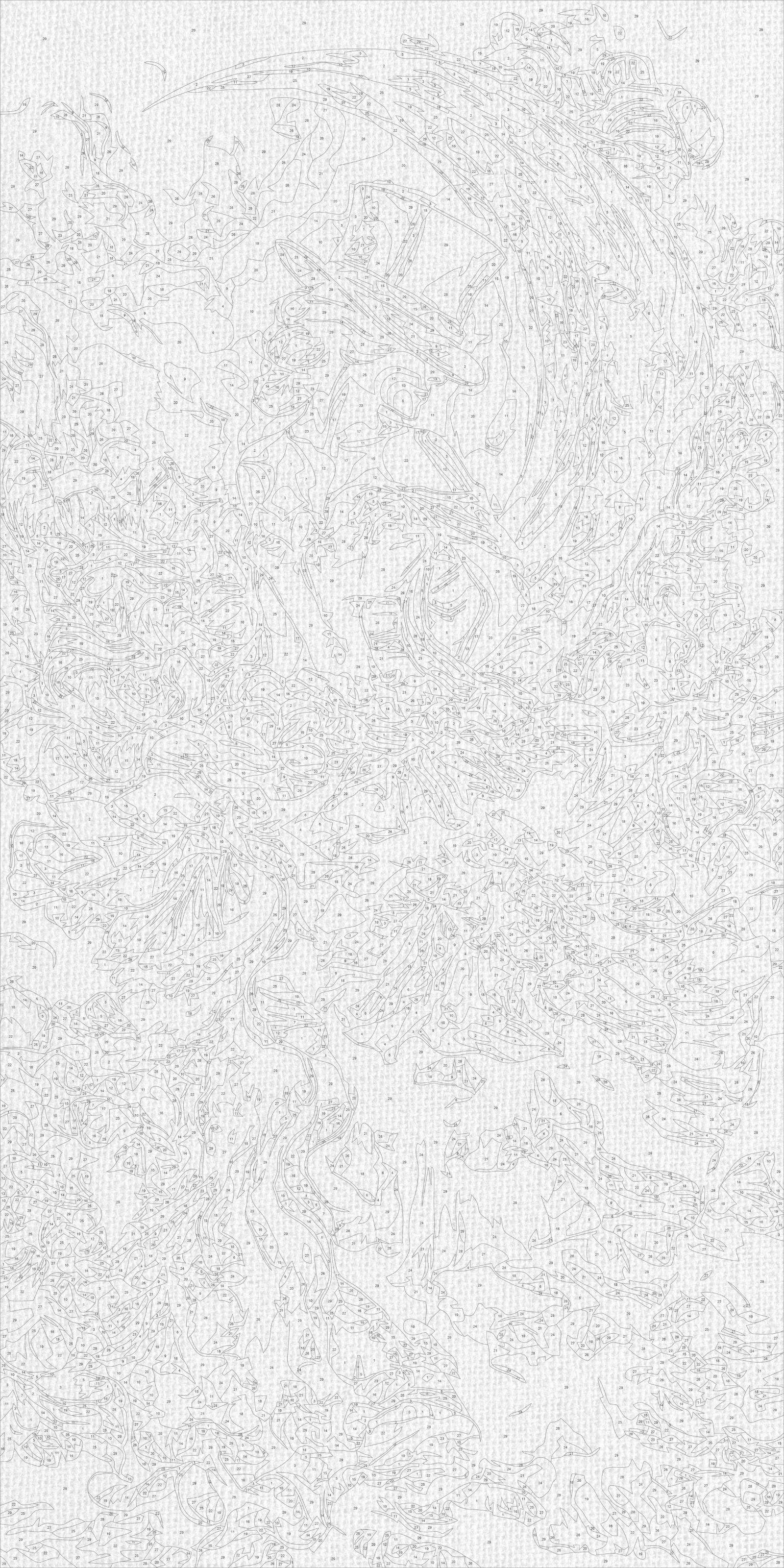 Malowanie po numerach 40x80 cm - Elegancka dziewczyna LW 5206