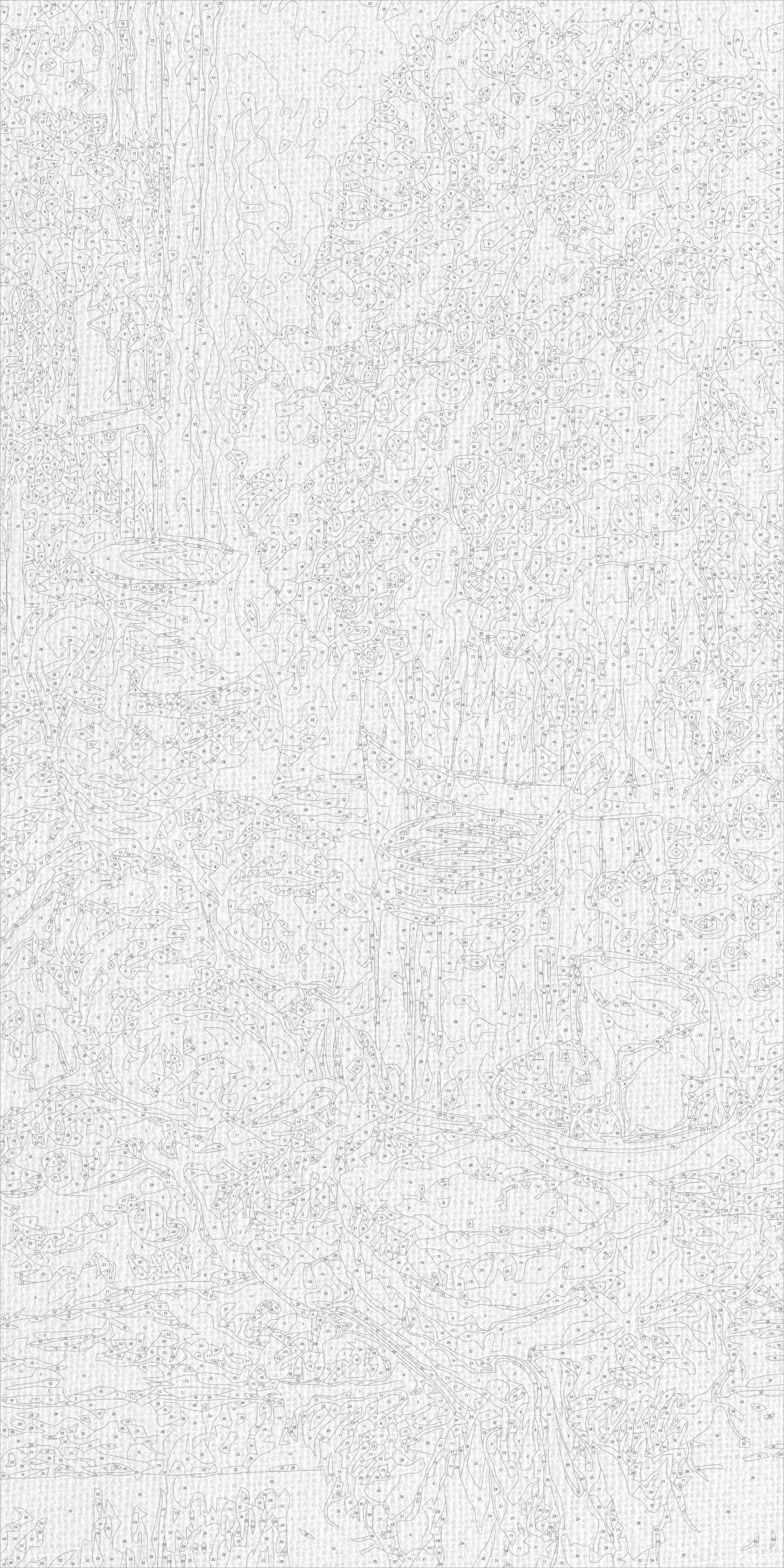Malowanie po numerach 40x80 cm - Winogronowa symfonia LW 5208