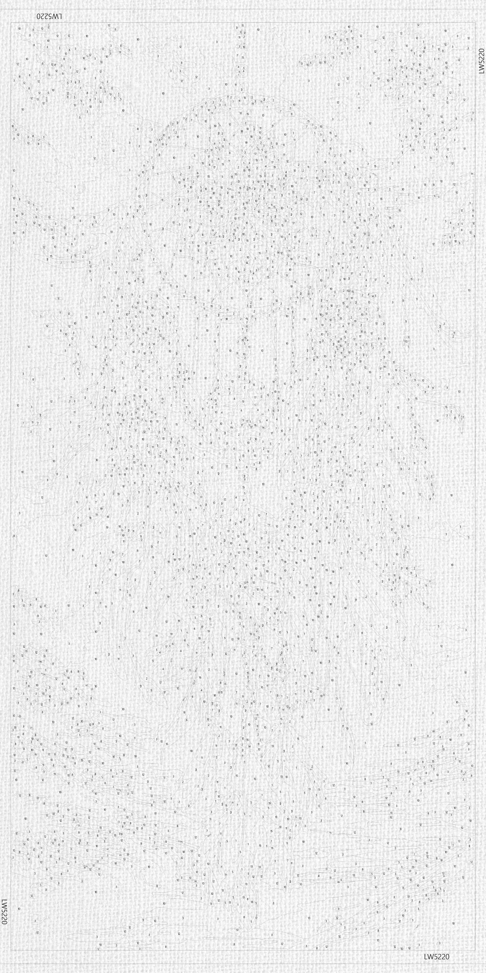 Malowanie po numerach 40×80 cm – Łapacz snów – Pejzaż z farbami metalicznymi – LW 5220