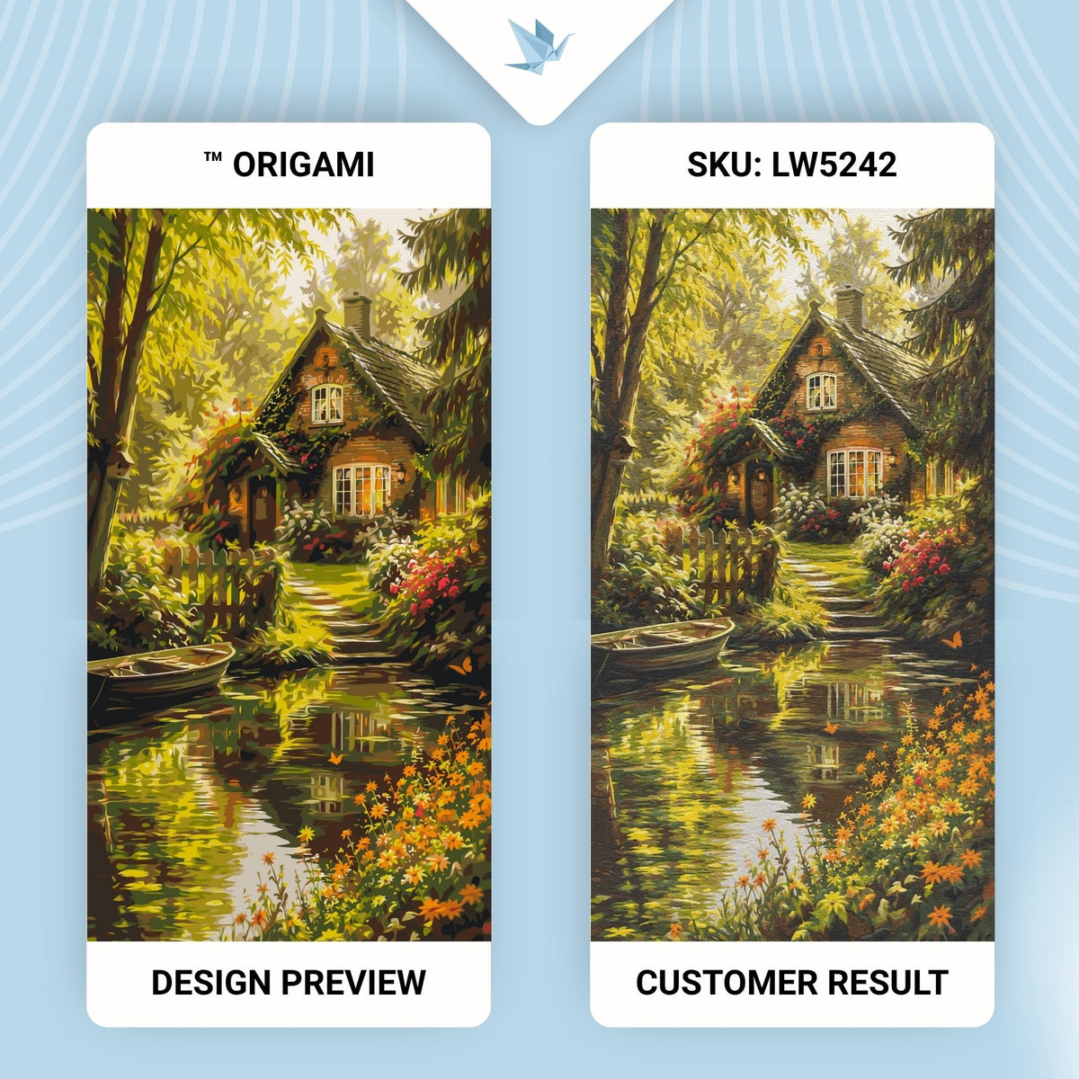 Malowanie po numerach 40×80 cm – Leśna baśń – Pejzaż – LW 5242