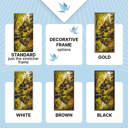 Malowanie po numerach 40×80 cm – Leśna baśń – Pejzaż – LW 5242