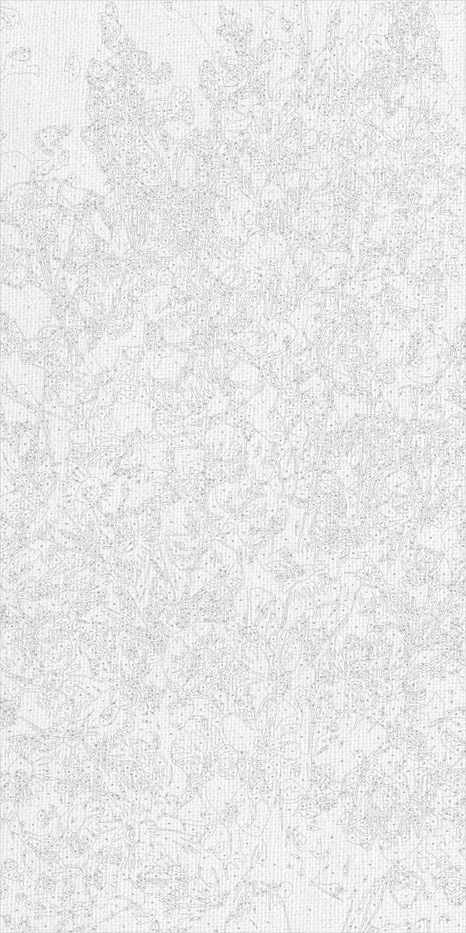 Malowanie po numerach 40×80 cm – Słoneczna symfonia – Kwiaty – LW 5245