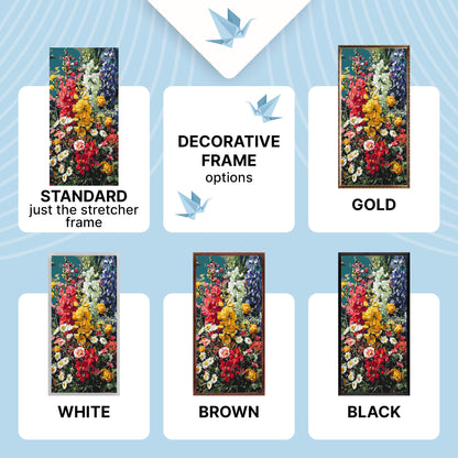 Malowanie po numerach 40×80 cm – Słoneczna symfonia – Kwiaty – LW 5245
