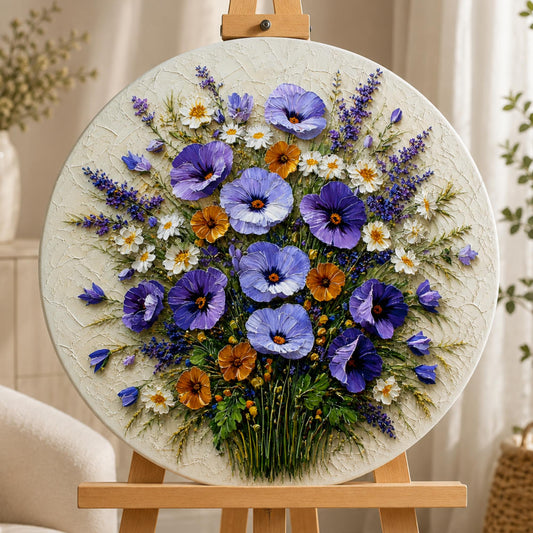 Okrągłe malowanie po numerach Ø45 cm Kwiaty. Letni bukiet OR 2011