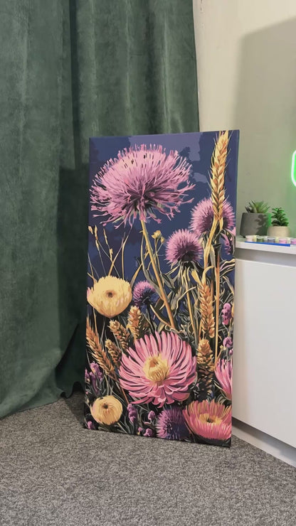 Paint by Numbers on frame 40*80 cm Flowers LW 5164