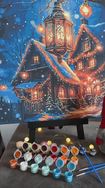 Paint by Numbers on Frame 40*50 cm Christmas – New Year's Bliss. LW 3416