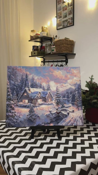 Paint by Numbers on a 40*50 cm frame – Winter. New Year LW 3253