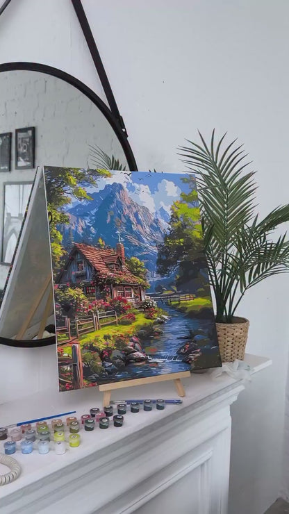 Malowanie po numerach 40x50 cm pejzaż – Spokojne życie w LW 3438